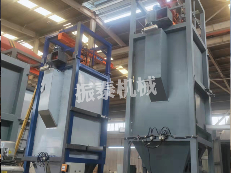 噸袋拆包機生產已完成，經過試機，符合出廠標準，發往山東，請伊經理查收！