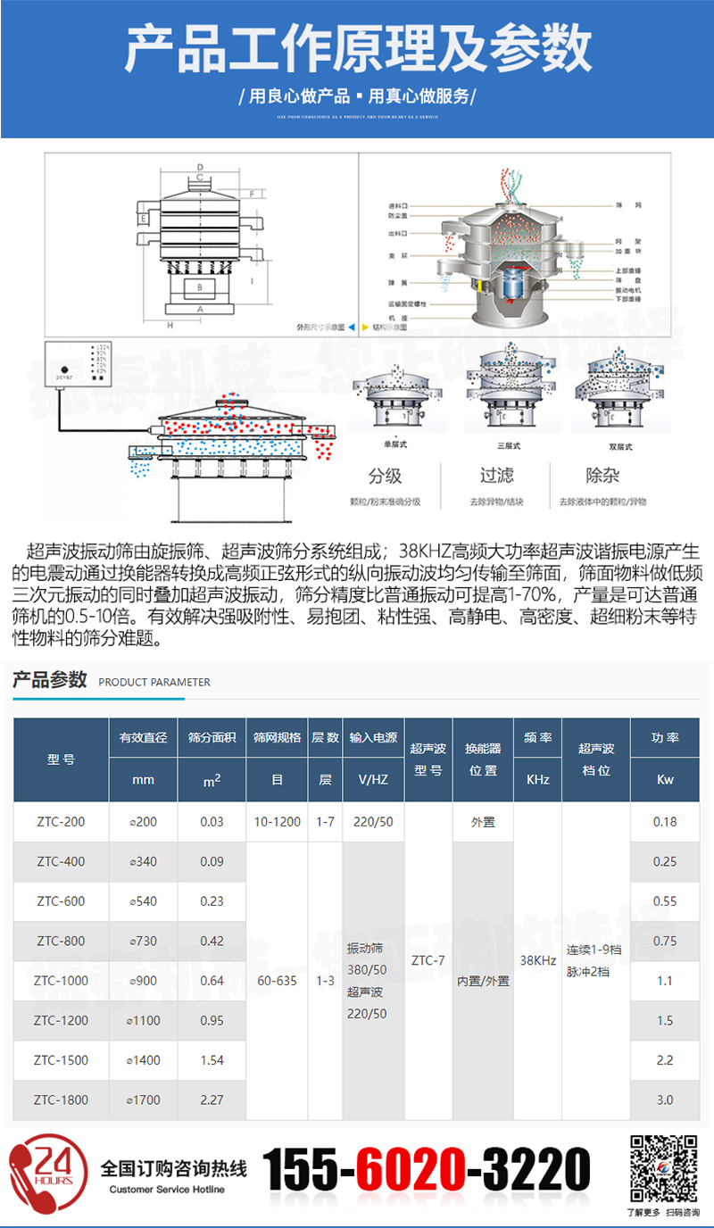 鎢粉超聲波振動(dòng)篩