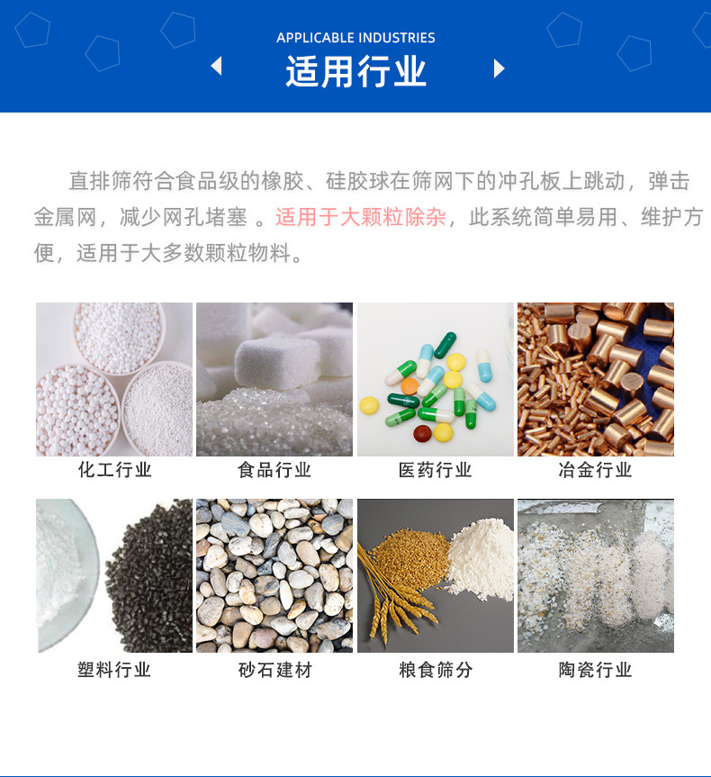 PVC粉直排篩的適用行業(yè)